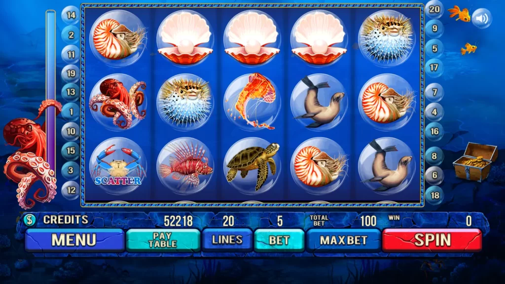 Ocean themed slot game