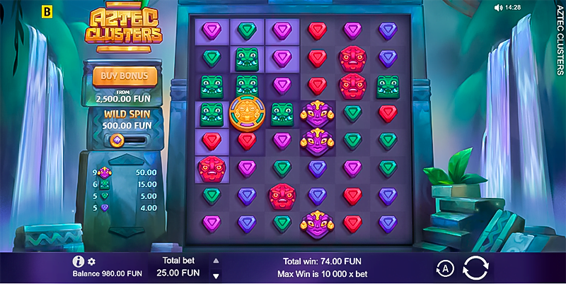 Aztec Clusters slot by BGaming