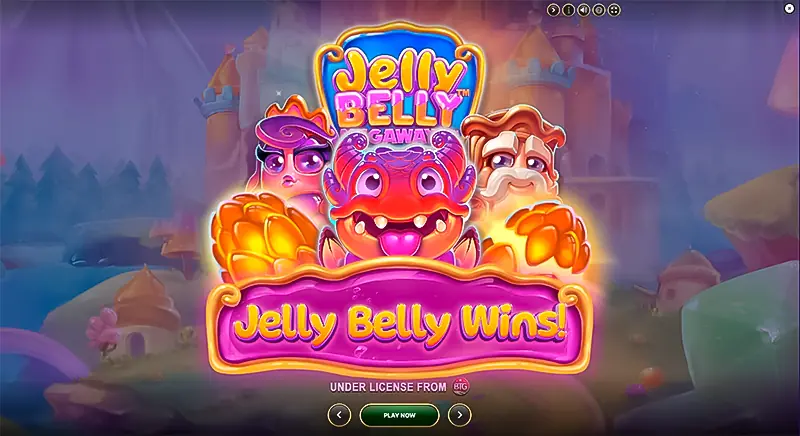 Jelly Belly Megaways Slot by NetEnt - The Splash Screen of the Game