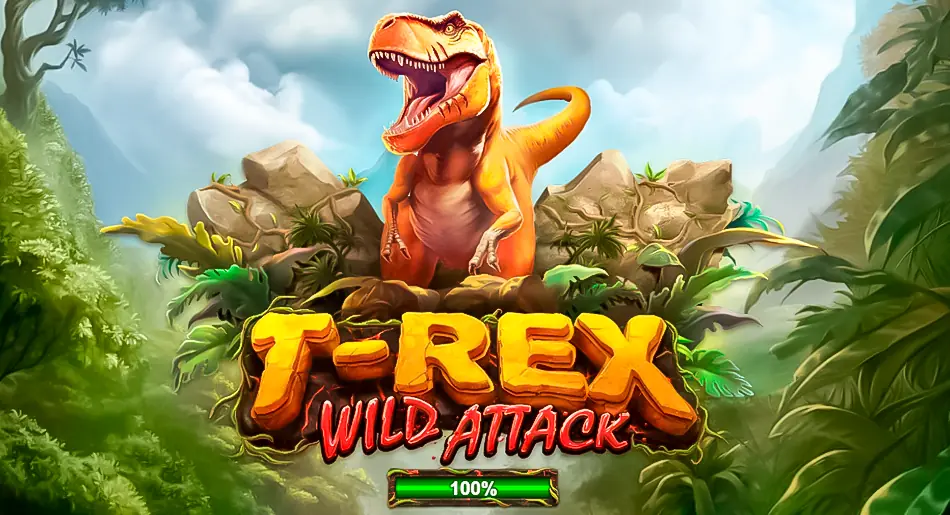 T-Rex Wild Attack slot splash screen