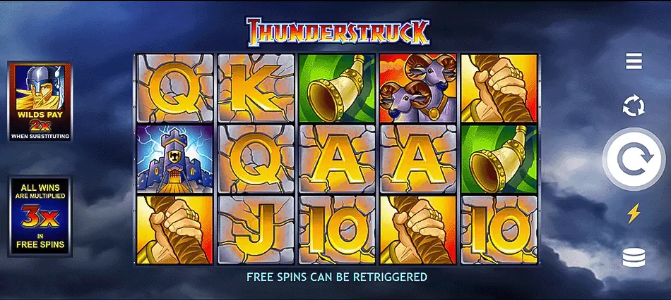 Thunderstruck Slot - Base Game