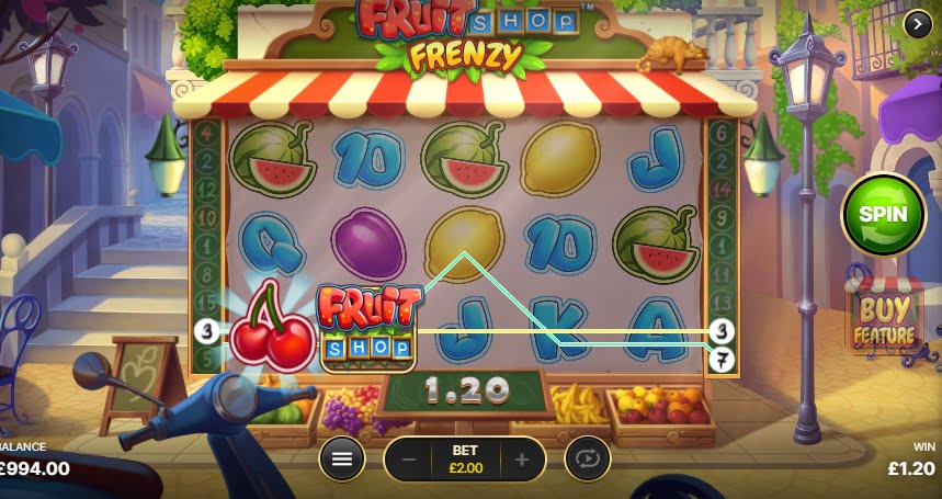 Fruit Shop Frenzy win