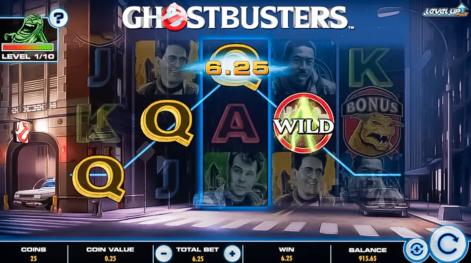 Basic Gameplay in IGT's Ghostbusters Plus Slot