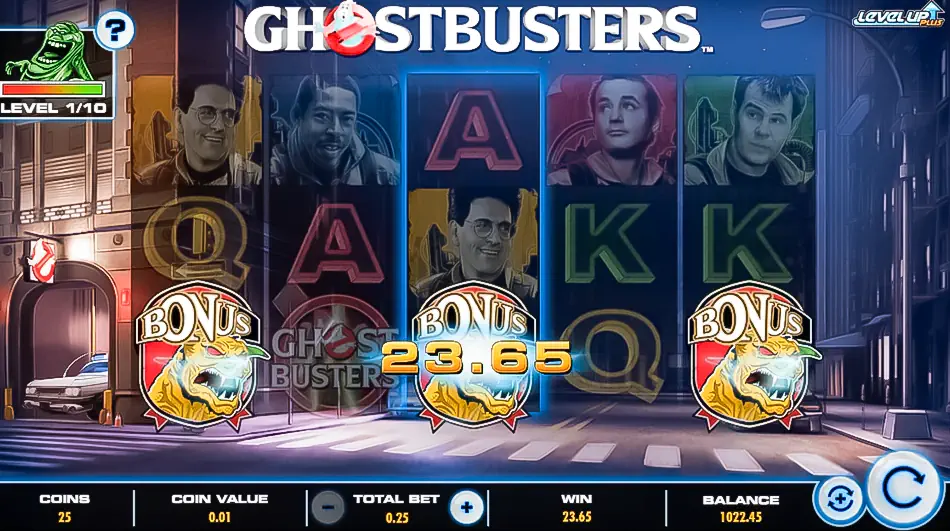 Zuul Free Spins Bonus Feature in IGT's Ghostbusters Plus slot
