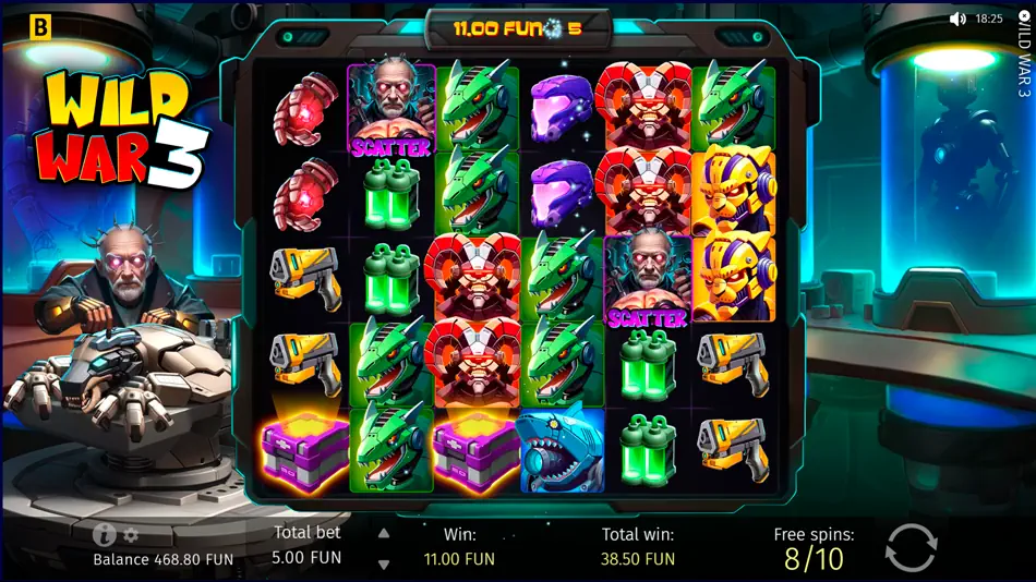 Wild War 3 slot  - Free Spins